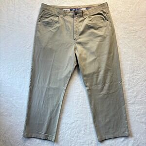Tommy Bahama Pants Men Sz 40 x 28 Khaki Cotton Tencel Blend Casual Chino Altered